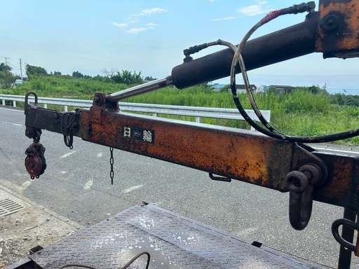 日輪林内車 ウインチディーゼル10馬力運搬車荷台吊り上げ集材機 木材