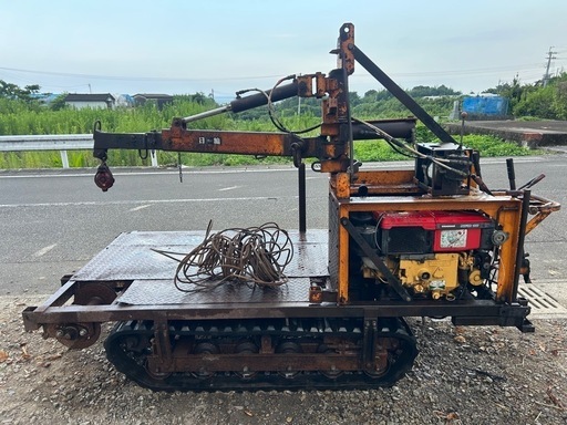 宮崎　日輪　林内車 ウインチ　ディーゼル　10馬力　集材機 木材運搬車　動画あり 宮崎 日輪 林内車 ウインチ ディーゼル 10馬力 集材機 木材運搬