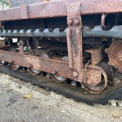 日輪　林内車 ウインチ　ディーゼル　10馬力　運搬車　荷台　吊り上げ　集材機 木材運搬車　林内作業車 クローラー　クレーン　油圧　ヤンマー　セル　積載1500Kg 宮崎　簡易始動動画ありの画像