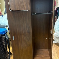 ゴミ箱　木製の画像