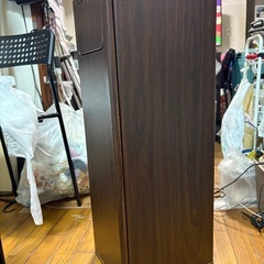 ゴミ箱　木製の画像