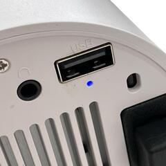 186001 現状品 プロジェクター BSK01  ホワイト 小型 家庭用 Android WiFi ホームプロジェクター Bluetooth 4K対応 ホームシアター [250522HM120112]の画像