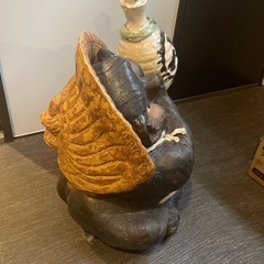 たぬき　置物　陶器の画像