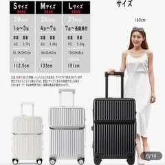 定価23499円多機能キャリーケース未使用の画像