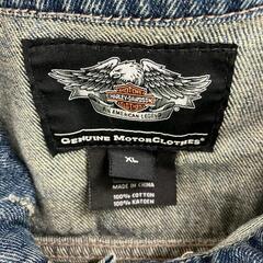 186000 Harley-Davidson ハーレーダビットソン デニムベスト XL メンズ [1000025395791]の画像