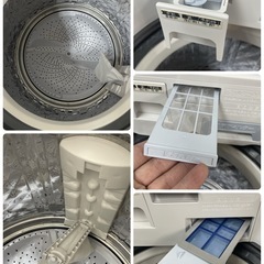 R340 ☀️ ジモティー限定特別価格！ プラズマクラスター搭載！SHARP 洗濯乾燥機 （洗濯：8.0㎏ 乾燥：4.5㎏）19年製 ES-TX8D ⭐ 動作確認済 ⭐ クリーニング済の画像
