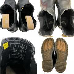現状品 Dr.Martens ドクターマーチン QUAD PLATFORM CHELSEA　チェルシーブーツ　サイドゴア　厚底 VEGAN 2976  26 ブラック ユニセックス [1000025421308]の画像
