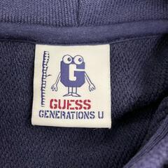 186004 新品未使用 GENERATIONS x GUESSコラボ パーカー M ネイビー コットン/ポリエステル メンズ [240812HM220204]の画像