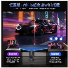 新品 プロジェクター 家庭用 Android TV12.0 搭載の画像