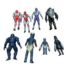 ウルトラマン フィギュア ソフビ まとめ売りの画像