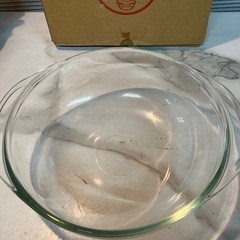 2508-747 岩城硝子 パイレックス 耐熱ガラス食器 オーブン・電子レンジOK 未使用 ※保管時の汚れありの画像