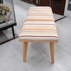 ニトリ ベンチ Nイーニー 天然木 幅100x奥行42x高さ42cm ダイニングチェア NITORI 苫小牧西店の画像