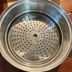 ガス　IH ステンレス2段蒸し器　26㎝の画像