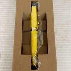 【新品未使用】 サライ謹製 ミニ檸檬 万年筆 丸善 共同企画 イエロー 黄色 筆記用具 雑誌付録 文房具 筆記具 A0265の画像