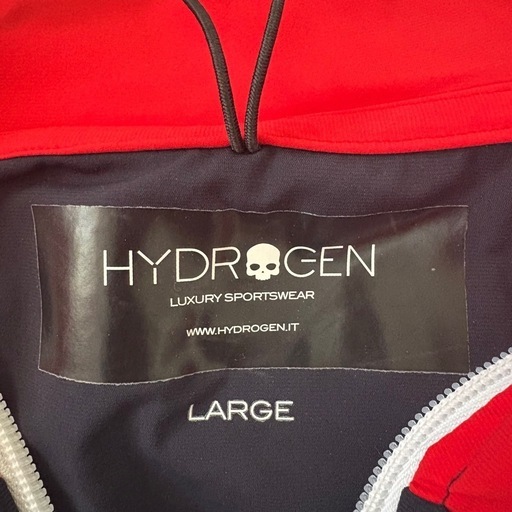 HYDROGEN ハイドロゲン ジップアップパーカー フード付き　Ｌ