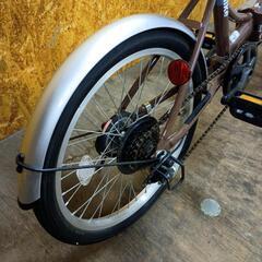 20インチ折り畳み自転車６段切替オートライトの画像