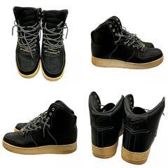 186000 NIKE ナイキ AIR FORCE 1 Premium HIGH PREMIUM 386161-005  S 28 ブラック メンズ [1000027782100]の画像