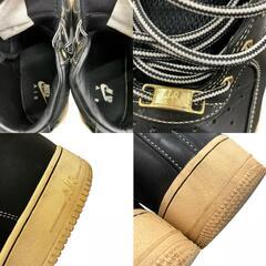 186000 NIKE ナイキ AIR FORCE 1 Premium HIGH PREMIUM 386161-005  S 28 ブラック メンズ [1000027782100]の画像