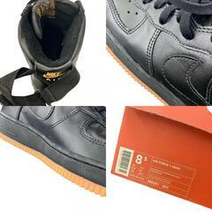 186001 NIKE ナイキ NIKE 2003 AIR FORCE1 HIGH BLACK&GUM 306351-001  26.5 ブラック/レザー メンズ [241122HM100073]の画像