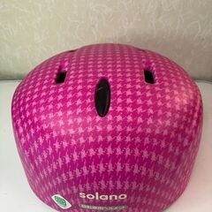 【中古雑貨】子供用品　ヘルメット　ピンクの画像