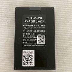 Buffalo 1.0TB ポータブルハードディスク HD-PCG1.0U3-BBA バッファロー ハードディスク HDD パソコン 周辺機器 録画対応 Y2128の画像