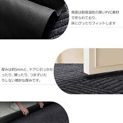 【新品・未使用】玄関マット ドアマット 泥落とし 滑り止め 40*60cmの画像