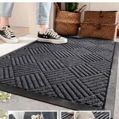 【新品・未使用】玄関マット ドアマット 泥落とし 滑り止め 40*60cmの画像