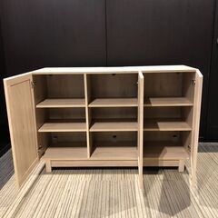 【展示品・未使用品】サイドボード キャビネット 収納棚 リビング収納 🚚自社配送時💳代引き可🚚(現金、クレジット、スマホ決済対応)の画像