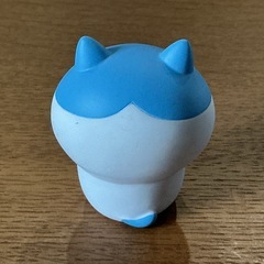 ちいかわ😽 ソフビ フィギュア ハチワレ 置物 マスコット 可愛い🩵　白 水色の画像