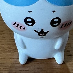 ちいかわ😽 ソフビ フィギュア ハチワレ 置物 マスコット 可愛い🩵　白 水色の画像