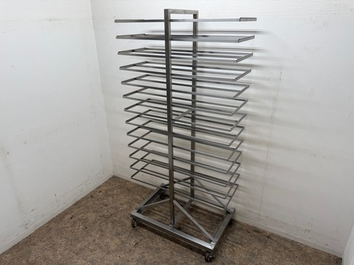 トンボラック　ベーカリーパントローリー　業務用　ステンレス　１３段　W８８０ｘD４００ｘH１７７０ｍｍ