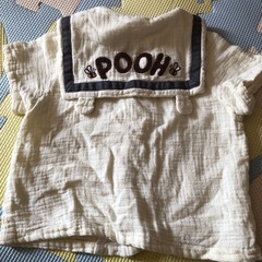 プーさん セーラー服 90 ガーゼ生地の画像