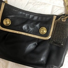 【希少品】COACH レザーショルダーバッグ ポピー　本革の画像