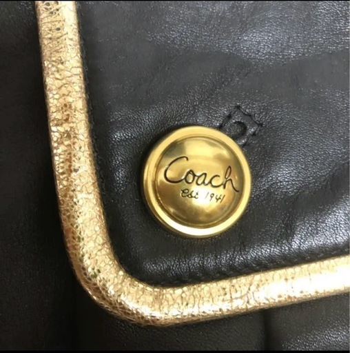 【希少品】COACH レザーショルダーバッグ ポピー　本革