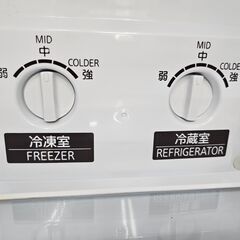【リサイクルショップどりーむ鹿大前店】No.2459　2ドア冷蔵庫　三菱　2019年製　容量146L　1人暮らしに最適なサイズです♪の画像
