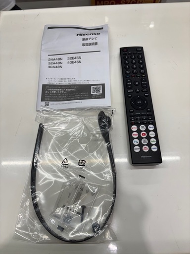 配送可【ハイセンス】40V液晶テレビ★2025年製　クリーニング済み/6ヶ月保証付き【管理番号12608】野