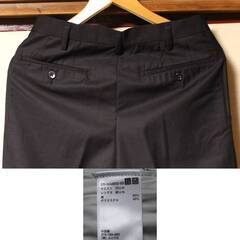 【2点で3,000円 未着用】その① UNIQLO スリムドレスチノ ブラックの画像