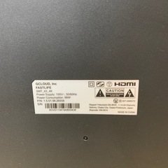 FASTLIFE テレビ 4K 43V型 チューナーレステレビ HDMI対応 液晶モニター 2022年購入品の画像
