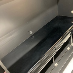 ハイタイプテレビボード　※サイド棚板欠品、天板スレ・キズありの画像