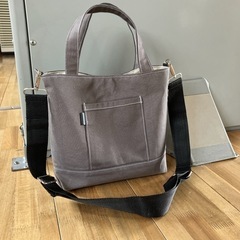 【ハンドメイド】帆布トートバッグからし色0826新品未使用の画像