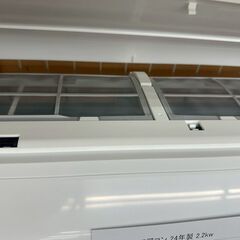 ★リユースのサカイ高崎店★TJ12584 CORONA ルームエアコン CSH-N2223R 2.2kw 24年製 室内機分解洗浄済みの画像