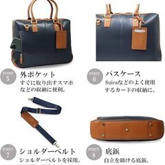 【新品未開封】ビジネスバッグ メンズ 本革 2way 大容量 VORQIT 出張の画像