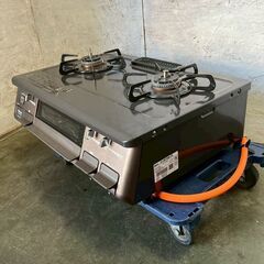 パロマ ガスコンロ IC-S87BM-2R LPガス用 2022年製 動作確認済 美品 水無し片面焼きグリル 右強火 中古 生活用品 Y2130の画像