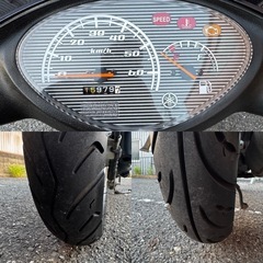 ヤマハ　ジョグFI SA36J 紺色　実働　動画あり　大阪府の画像