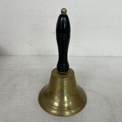 【EVERNEW】  エバニュー ハンドベル モクヘリン イベント マラソン 真鍮製 手持ちベル 呼び鈴 店舗 店舗用品 A0267の画像
