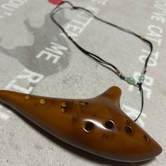 【9/30まで】ブラウン 8穴オカリナ(ケース付き)の画像