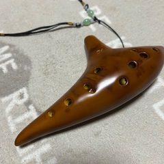 【9/30まで】ブラウン 8穴オカリナ(ケース付き)の画像