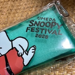 限定品！うめだ阪急限定Zoffコラボクリアポーチ メガネケース　カラビナ付きの画像