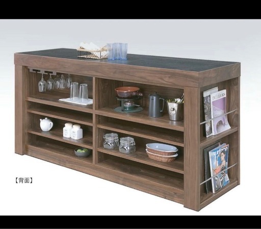 国産品　バーカウンター 収納棚