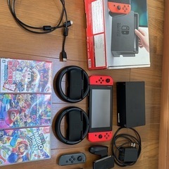 Nintendo switch ソフト３つ　リモコン４つセットの画像